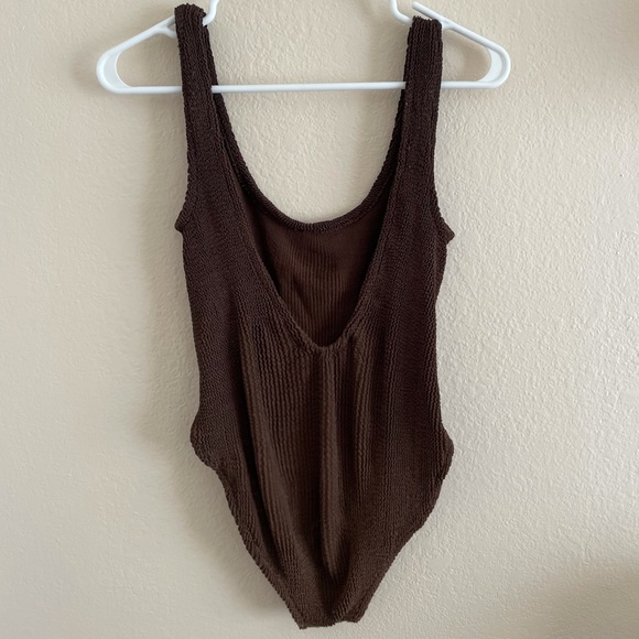 Hunza brown one piece swim suit - Picture 3 of 6